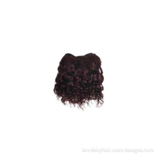 Wholesale one color and T 2 colors  Sweet Jerry curly brazilian hair vendor human hair bundles  4 bundles in one pack